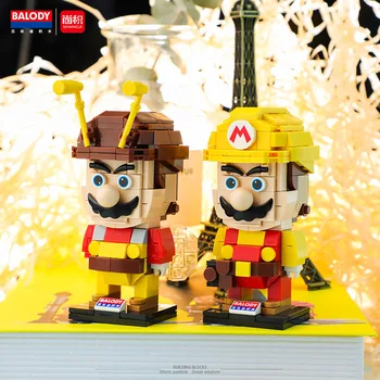 196pcs+ Mario Bros BricksHeadz Figura Blocuri Super Yoshied Model 3D Mirco Cărămizi Jucarii Pentru Copii Cadouri