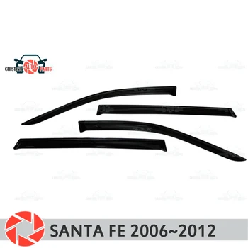 Geam deflector pentru Hyundai Santa Fe 2006~2012 ploaie deflector de pământ de protecție styling auto accesorii decor de turnare