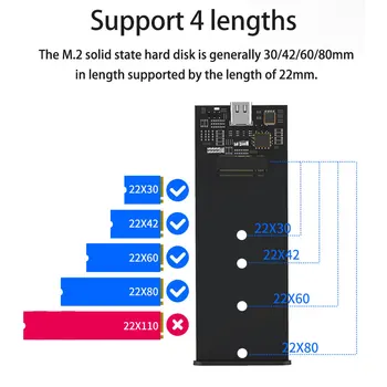 Blueendless NVME M. 2 SSD caz, port usb de Tip c USB 3.1 SSD cabina de 10Gbps M. 2 NVME/unitati solid state Hard Disk SATA Cazul HDD cabina