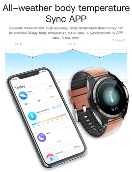 Apelare Bluetooth Ceas Inteligent Oameni Temperatura Corpului, tensiunea de Monitorizare de Somn de Urmărire de Fitness 2021 Noul Smartwatch Android IOS