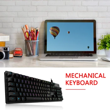 Logitech keyboard G512 LIGHTSYNC RGB tastatură mecanică de carbon plin taste funcționale pentru un pc de gaming keyboard