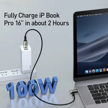 Baseus USB 3.1 Tip C Cablu de Tip C Tip C PD 100W Încărcare Rapidă 4.0 USB C Cablu pentru MacBook Pro 4K HDMI-Cablu Tip Cablu C