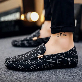 Mazefeng Primavara-Vara Mocasini Barbati Plat Confortabil Casual Pantofi pentru Bărbați Respirabil Slip-On Piele Moale de Conducere Pantofi Mocasini