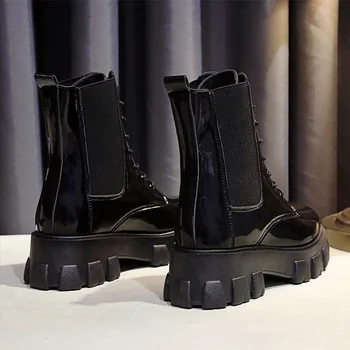 MCCKLE Femei Chelsea Cizme Groase Non-alunecare Zip Fata Pantofi din Piele Glezna Cizme Femei Botas Mujer Scurt de Boot Noua Moda 2020