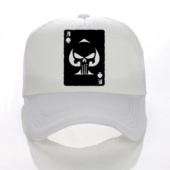 De moda Veche Carte de Joc Ace of Spades Capac Punisher Skull Sniper Pălărie de vară Bărbați Femei Ochiurilor Șapcă de Baseball, Pălării