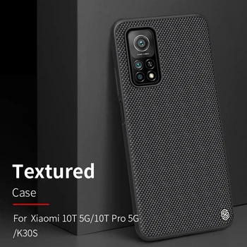 Caz pentru Xiaomi Mi 10 Mi10 Pro 10T 5G Redmi K30S Carcasa Nillkin Texturate din Nailon Fibre Acoperi Xiaomi Mi 10T Pro Caz