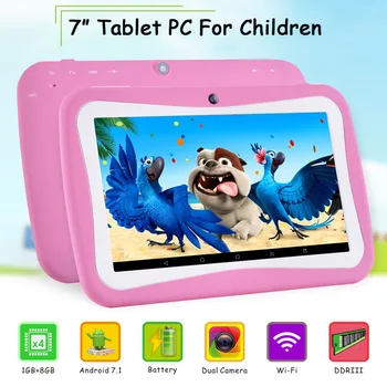 Tablete de 7 Inch Android Original 7.0 laptop WiFi Blutooth Tablet PC-ul de 1 gb+8 GB Dual Camera 1024*600