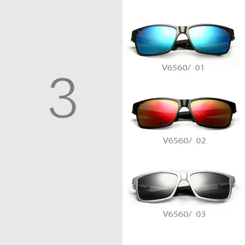 VEITHDIA 2020 Designer pentru Bărbați ochelari de Soare Polarizati Oglinda Lentila Bărbați Ochelari de Soare Brand Aluminiu Ochelari de sex Masculin Eyewears 6560