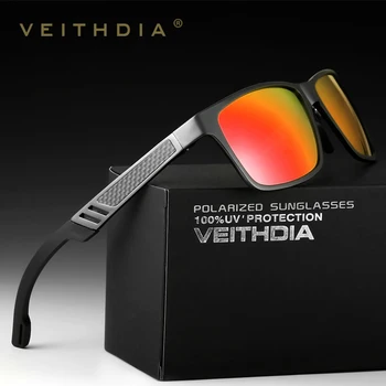 VEITHDIA 2020 Designer pentru Bărbați ochelari de Soare Polarizati Oglinda Lentila Bărbați Ochelari de Soare Brand Aluminiu Ochelari de sex Masculin Eyewears 6560