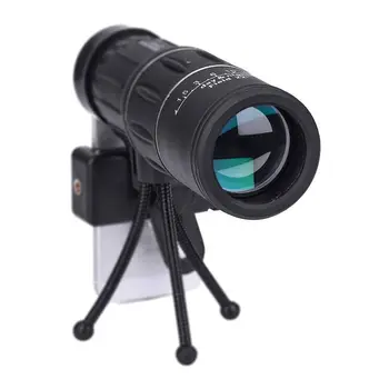 16x52 Dual Focus Telescop Monocular, rezistent la apa, Pete Domenii, HD Vizualizare Larg, cu Trepied/Universal Telefon Mobil Adaptoare