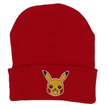 Pikachu Pokemon Go Toamna si Iarna Caldura Capota Poliester-bumbac Lavabil Pălărie Tricotate