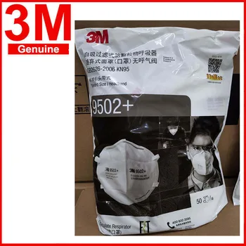 50pcs/Sac 3M 9502+ KN95 Particule de Praf Masca de Respirat Banda Anti-ceata Măști de Protecție 3M Original