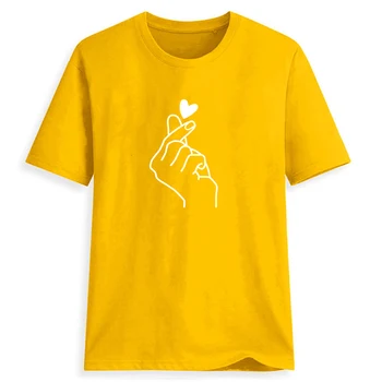 Slim Fit Femei Poliester tricouri Femeie de Moda Drăguț Inima pentru Prieteni Iubitor de Kawaii Tricouri Maneca Scurta de Vara Tricouri Topuri