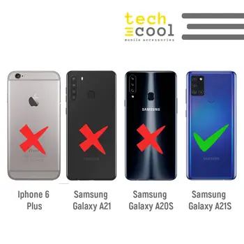 FunnyTech®Silicon de Caz pentru Samsung Galaxy A21s l yellow polka dot fundal