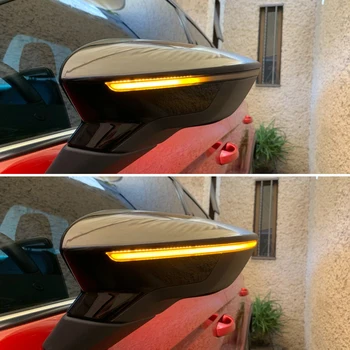 2piese Dinamic LED-uri de Semnalizare Oglinda Laterala Indicator Secvențială Lumină de Semnalizare Pentru SEAT Leon Mk3 5F Ibiza Mk5 KJ Arona 2018