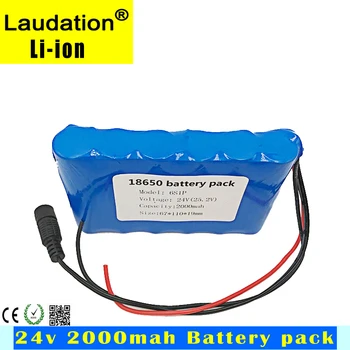 18650 6s1P 24V 2000mah baterie Reîncărcabilă Portabil Super Baterie de Litiu de Capacitate/CCTV/Cam/Monitor/DC motor mic/Benzi cu LED-uri Protecție