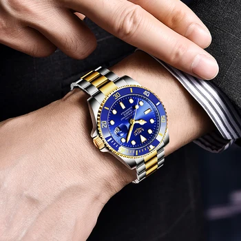 2020 LIGE Nou Sport Mens Ceasuri de Top de Brand de Lux Ceas din Oțel Inoxidabil rezistent la apa Militare Cronograf Cuarț Ceas pentru Bărbați Relojes