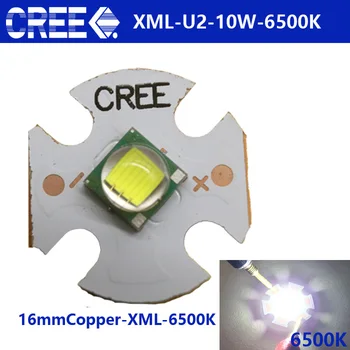 2 BUC CREE LED XML XML U2 10W alb ALB Alb Cald LED de Mare Putere Emițător cu 16mm 20mm PCB placa de Cupru