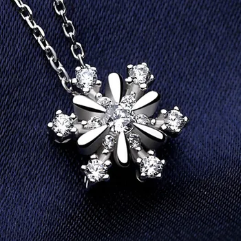 925 sterling de argint colier si pandantiv moda doamnelor doamnelor cruce zircon bijuterii accesorii colier