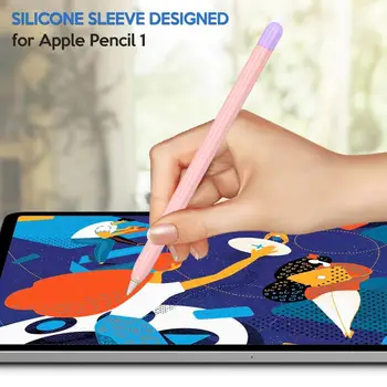 De silicon, Suport de Creion Caz Pentru Apple Pencil 1 2 Compatibil ipencil Sta Sleeve Pentru iPad Pro Stylus Protecție Anti-a pierdut Capacul