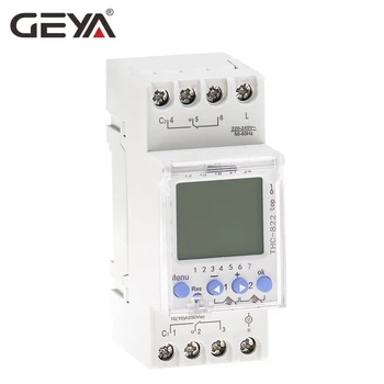 GEYA THC-822 Conversational Timer Programabil 2Channel de Comutare Contacte Digital Timer cu Baterie 16A 220V 110V