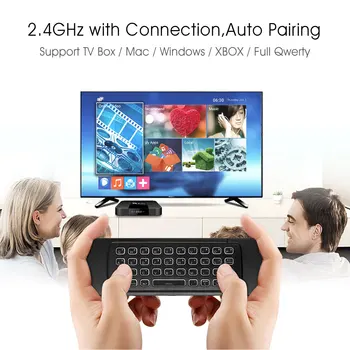 MX3 Aer Mouse-ul Opțional de Voce de la Distanță de Control 2.4 G Wireless Tastatură cu iluminare IR de Învățare pentru Android TV Box/T9/H96 Max/mini X96