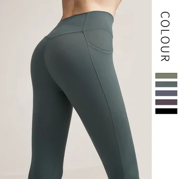 Noi Femeile Înaltă talie Pantaloni de Yoga de Fitness Feminin Pantaloni Nici o Jena Linie Sport, Pantaloni de Sport Jambiere Confortabile, Material de Calitate