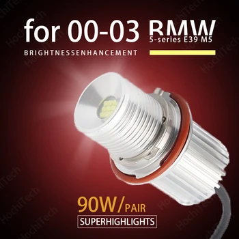 90W Putere Mare LED angel eye becuri inel de lumină Marker pentru 00-03 BMW seria 5 E39 M5 Super Luminoase