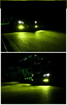 Diodă LED-uri Auto Lumina Farurilor Auto Lamaie Verde H1 H3 H7 LED H8 H9 H11 Mașină de Ceață Lumina HB3 9005 9006 HB4 CanBus Faruri Mini Kit