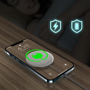 Magnetic Wireless Charging Pad Pentru iPhone 12/Pro/Pro Max/Mini Mag-în condiții de siguranță Încărcător Wireless Qi Fast Charger Pentru Samsung Huawei Xiomi