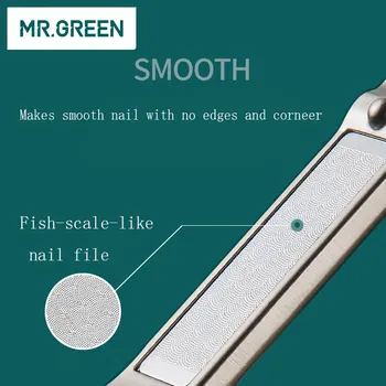 DOMNUL GREEN oțel inoxidabil unghiera pedichiura tuns îngrijire unghii clește profesional scară de pește pilă de unghii nail clipper instrumente
