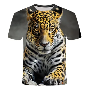 Moda 3d T-shirt Animal Leu Tricou Camiseta 3d Tricou Barbati Amuzant Camasi de Barbati Casual de Îmbrăcăminte de Fitness TeeTop Tigru Tricou