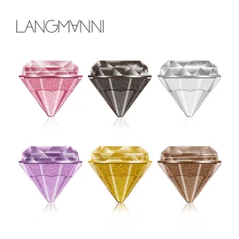 Langmanni 6 Culori Strălucitoare Lichid Fard De Ochi Sclipici Machiaj De Lungă Durată Impermeabil Paleti Metalici Diamant Paleta De Machiaj