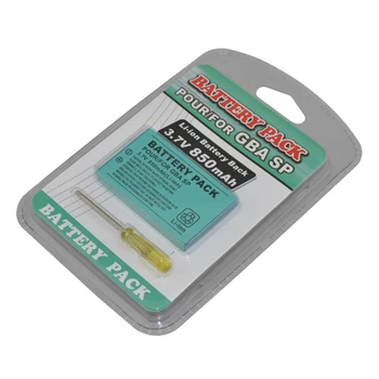 100 buc o mulțime Reîncărcabilă 3.7 V 850mAh baterie Li-ion Power Pack Instrument Pack Kit pentru Gameboy Advance SP Acumulator pentru G-B-O SP