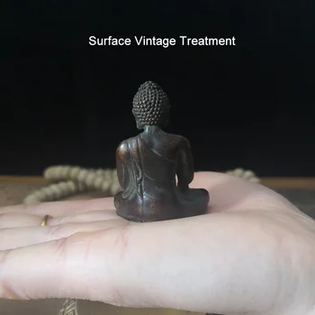 Mini Vintage Statuie A Lui Buddha Violet Cupru Portabil Sculptura Lui Buddha Ornament Decor Acasă Birou Decor Budismul Consumabile