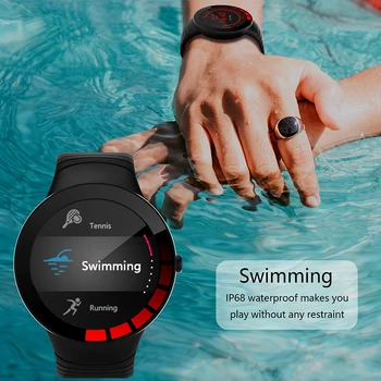 IP68 Ceas Inteligent Bărbați Ceasuri rezistent la apa de Mare, Ecran Mare, E3 Smartwatch Ceasuri Sport Rata de Inima tensiunea de Sănătate Tracker