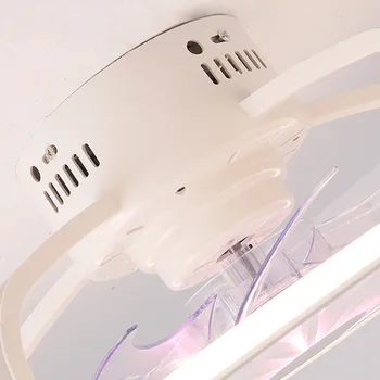 Bluetooth smart led ventilator de tavan lampa cu lumini de control de la distanță ventilator lampa de 50cm cu APP decor dormitor nou