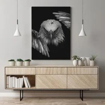 Panza Hd Printuri De Imagini Perete Opera De Arta Pictura Decor Acasă Modular Condor Lupta Wild Eagle Poster Pentru Camera De Zi, Fara Rama