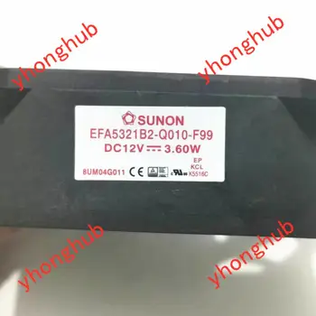 SUNON EFA5321B2-Q010-F99 DC 12V 3.60 W 3-Sârmă 105x105x32mm Server Ventilatorului de Răcire