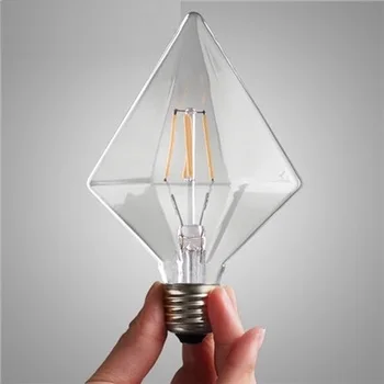 Retro lampa G125 Bec LED E27 Diamant Bec 220v Lumini de Vacanță 4W Lampă cu Incandescență Lampada Pentru Home Decor Alb Cald