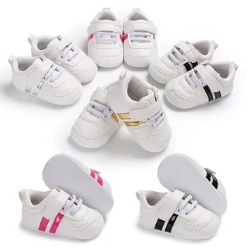 Copii Băieți Fete din Piele Pantofi Alb Drăguț Nou-născut Copilul Crib Pantofi Copii Mocasini Etajul Întâi Pietoni TS128
