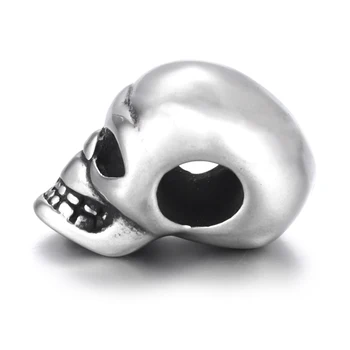 Din Oțel inoxidabil Margele Craniu Innegresc 5mm Metal Gaura Europene Șirag de mărgele pentru DIY Bărbați Brățară Provizii de Bijuterii lucrate Manual Concluziile