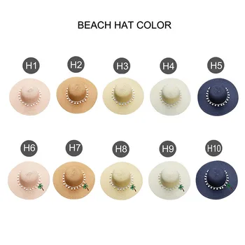 2021 Moda personalizate Personalizate Broderie Plaja hat Numele Tău Logo-ul Text Femei Pălărie de Soare de Palmier Pălărie de Paie luna de Miere Dropshipping