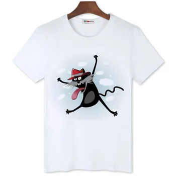 BGtomato pisica Amuzant de desene animate drăguț t-shirt pentru bărbați stil nou personaltiy tendință tricouri Brand de bună calitate, creative tricouri fierbinte de vânzare