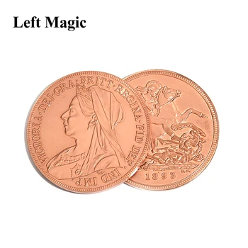 Regina Victoria Monedă Antică (Cupru,Diametrul de 3,8 cm) Trucuri de Magie Magician Accesorii de Aproape Iluzie Prop Apar Dispar Monedă Magie