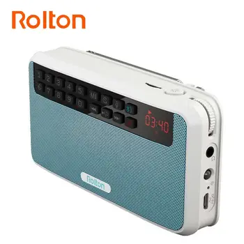 Rolton E500 Portabil Stereo Boxe Bluetooth Radio FM Clear Bass Dublă Vorbitor TF Card USB Music Player Și Lanterna