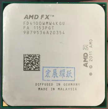 AMD FX-Series FX-4100 AMD FX 4100 Quad-Core AM3+ CPU FX4100 FX 4100 de lucru în mod corespunzător Procesor Desktop