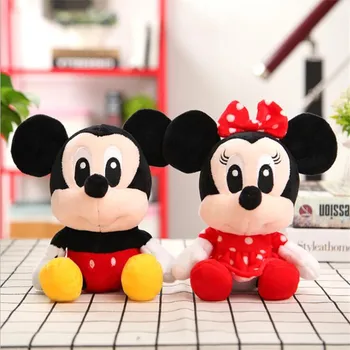 Drăguț Disney Mickey Mouse Minnie Jucării de Pluș Animale Cusatura Vigny Urs de Pluș Papusa PP Bumbac pentru Copii Cadouri de Crăciun