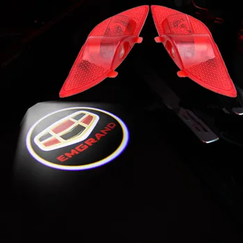 Accesorii auto, Decoratiuni Interioare Lampa Led Ușa Fantoma Umbra de Proiectie Logo-ul de bun venit Lumina Pentru Geely emgrand EC7 EC715 EC718