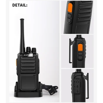 2 buc Baofeng BF-888PLUS Nova Reîncărcabilă walkie talkie cu rază Lungă talkie cu arc clip înapoi radiourile 2020